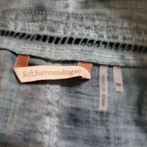 Soft Surroundings Ocean Fade Teal Tunic (PM) - Picture 6 of 6